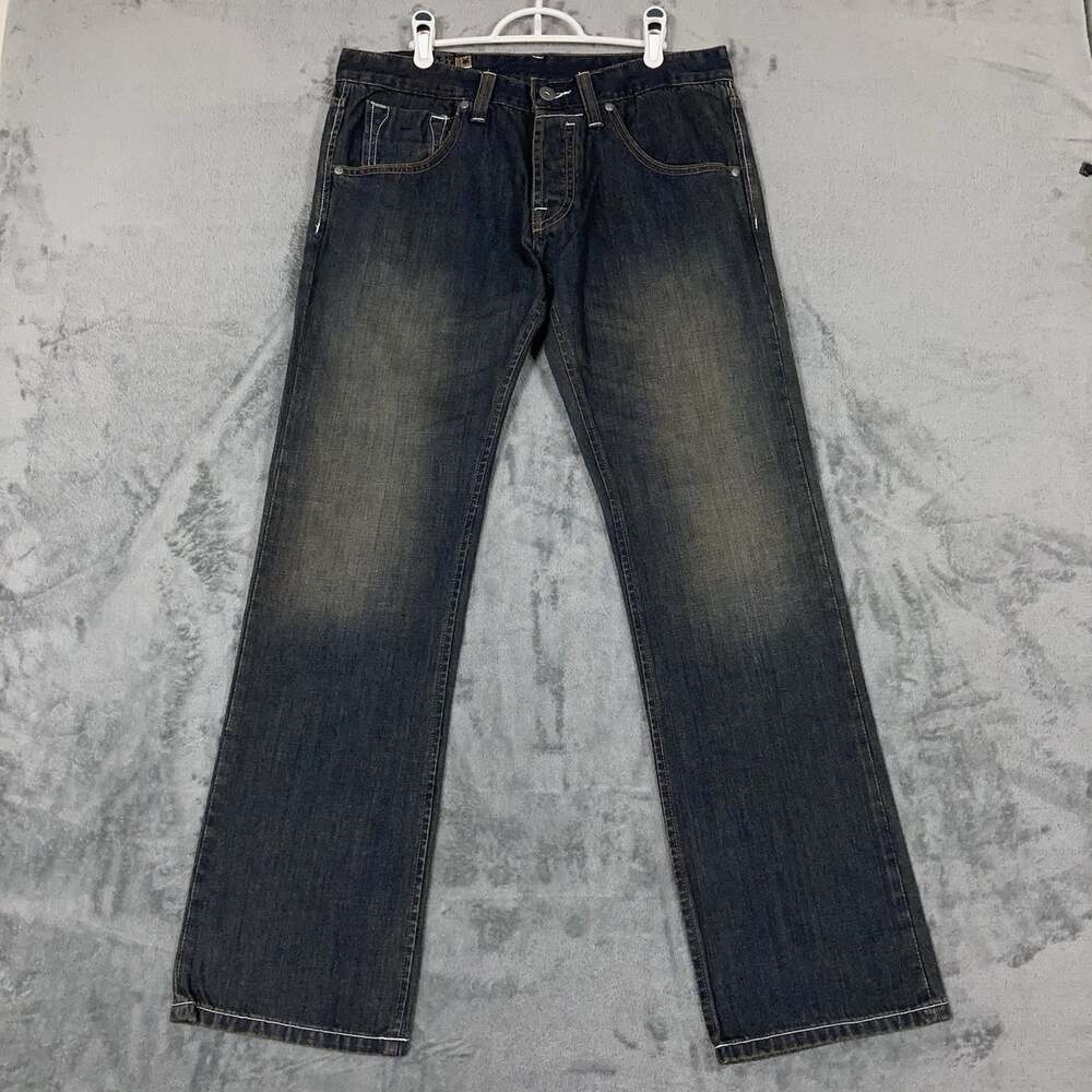 Zoo York Jeans Mens 32x30 Vintage Y2K Denim Dark Wash Skate Baggy Streetwear